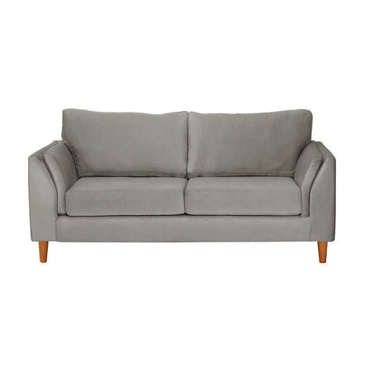 Sofá 2 Cuerpos Milán Velvet Gris Latam Home