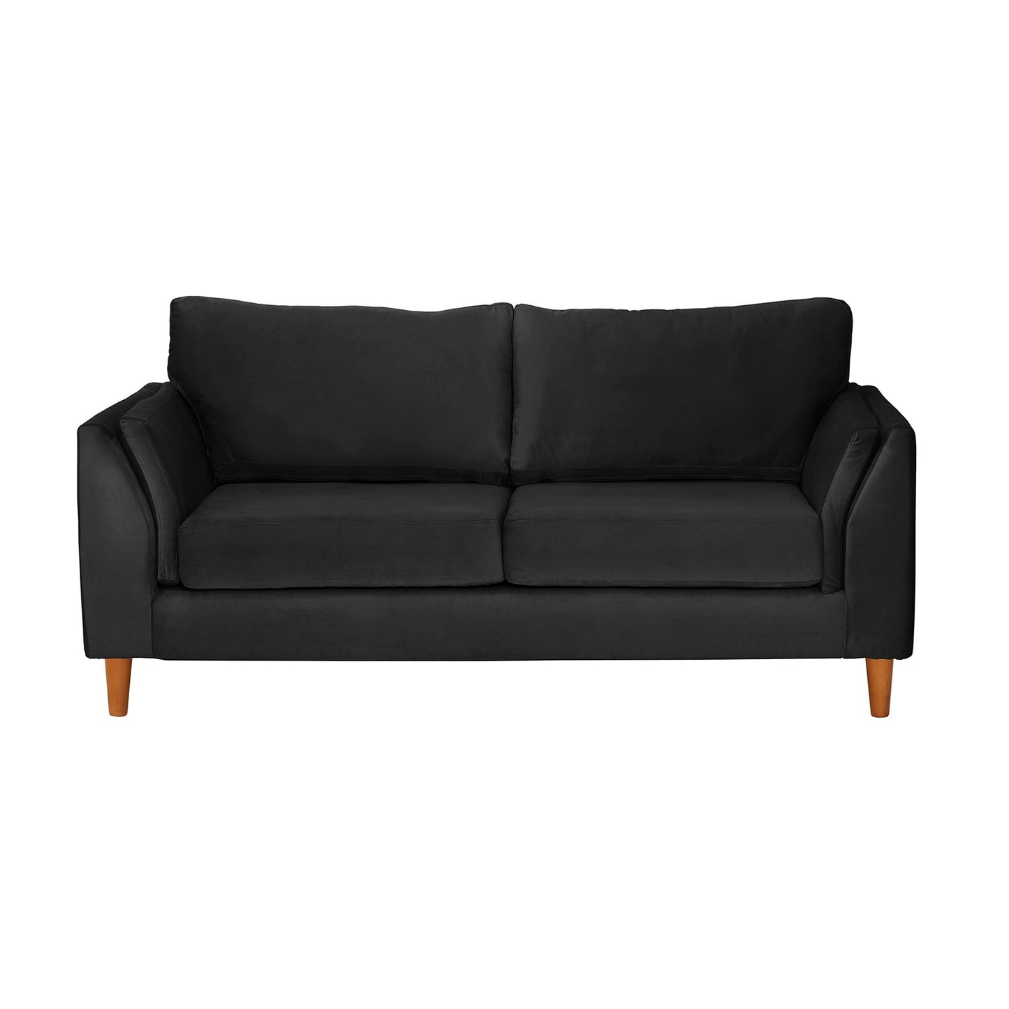 Sofá 2 Cuerpos Milán Velvet Negro Latam Home