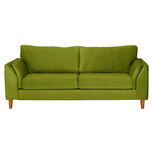 Sofá 3 Cuerpos Milán Velvet Pistacho Latam Home