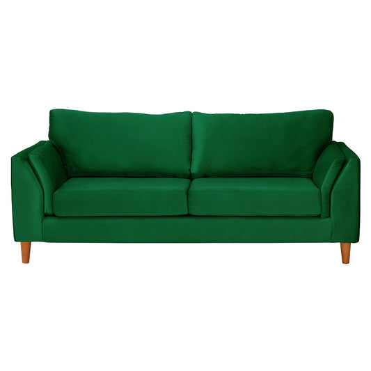 Sofá 3 Cuerpos Milán Velvet Verde Latam Home