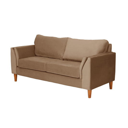 Sofá 2 Cuerpos Milán Velvet Beige Latam Home