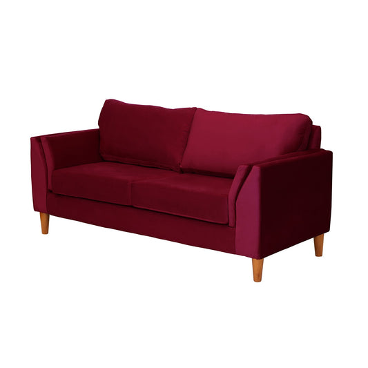 Sofá 2 Cuerpos Milán Velvet Burdeo Latam Home