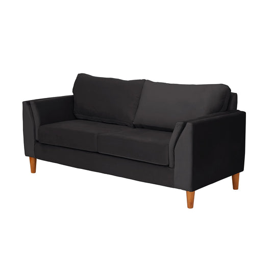 Sofá 2 Cuerpos Milán Velvet Negro Latam Home