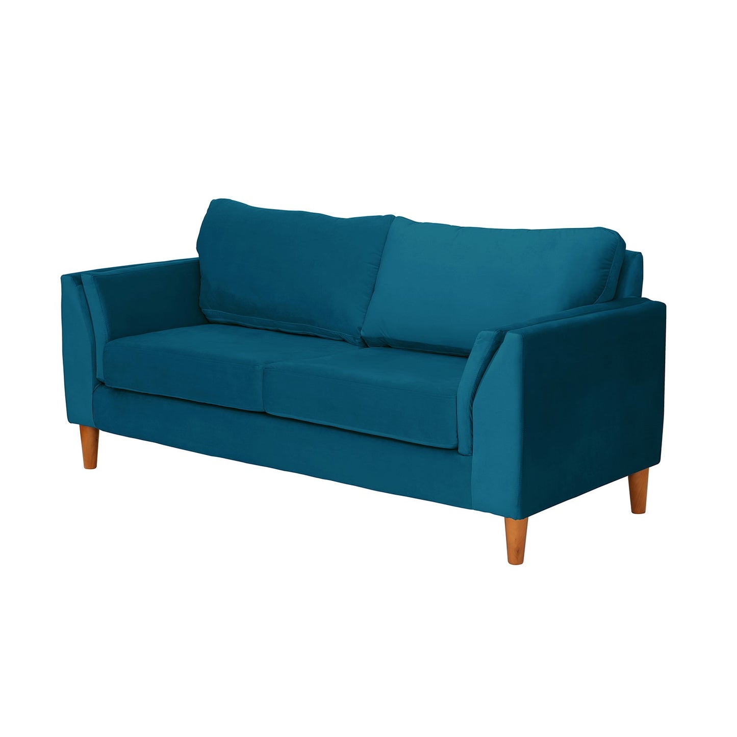 Sofá 2 Cuerpos Milán Velvet Azul petróleo Latam Home