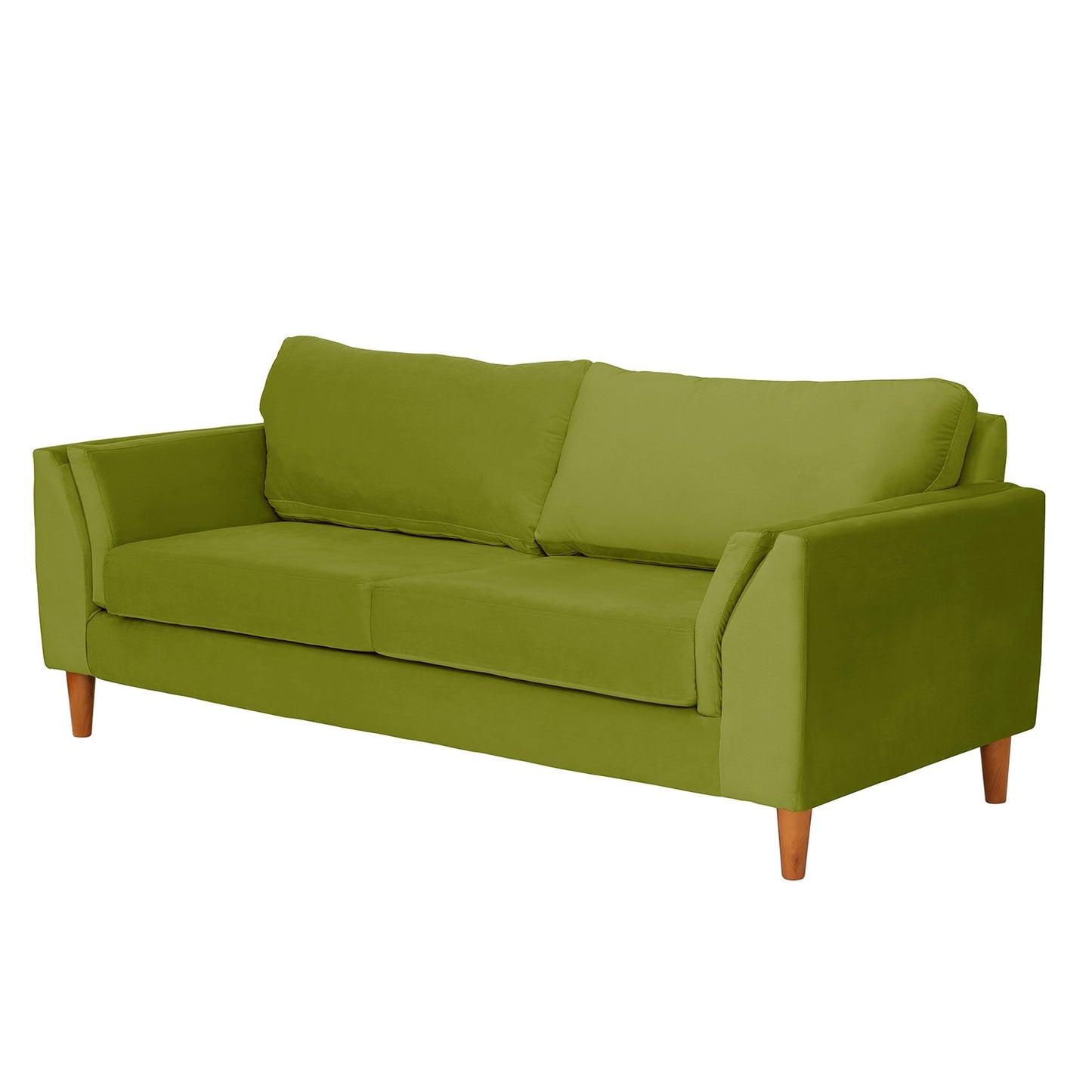 Sofá 3 Cuerpos Milán Velvet Pistacho Latam Home