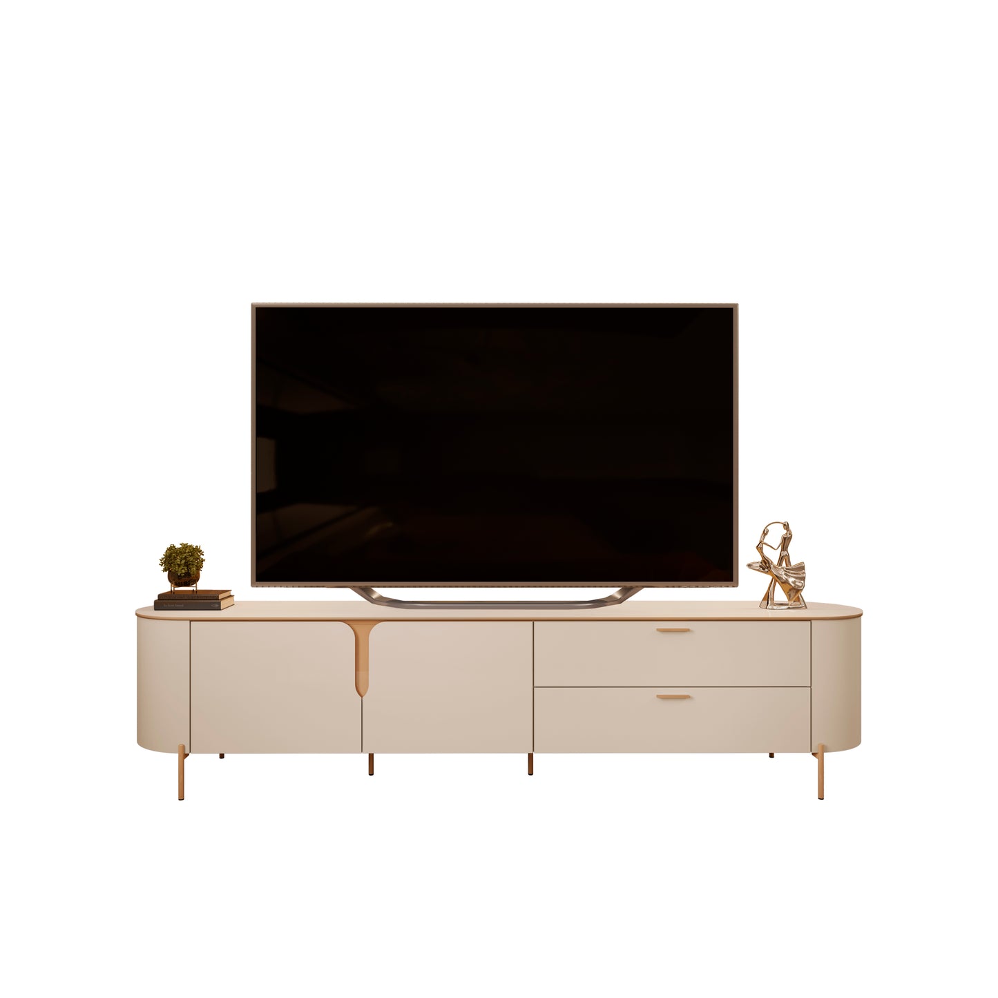 Rack Tv Celine 70" 2C 2P Off Di Poretti