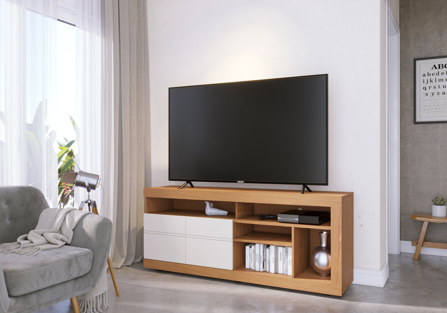 Rack TV Inaja TV 65" 2P Di Poretti