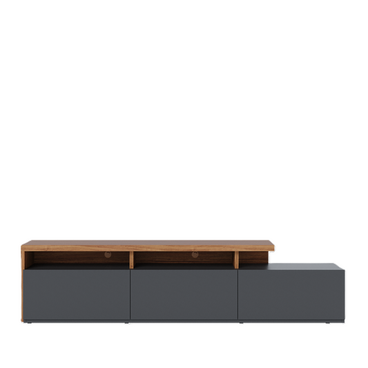 Rack TV Logan 70" 3P Negro Di Poretti