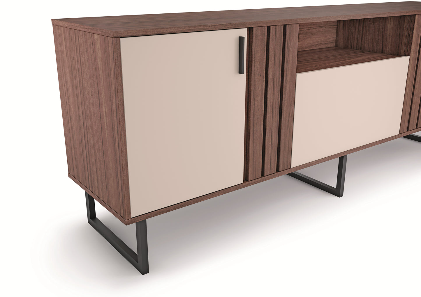 Rack Jurua 70" 3 Puertas Café Oscuro Di Poretti