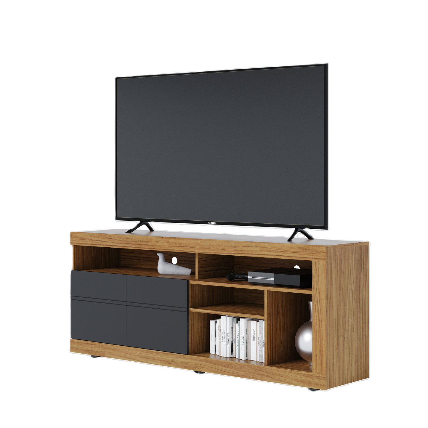 Rack TV Inaja TV 65" 2P Negro Di Poretti