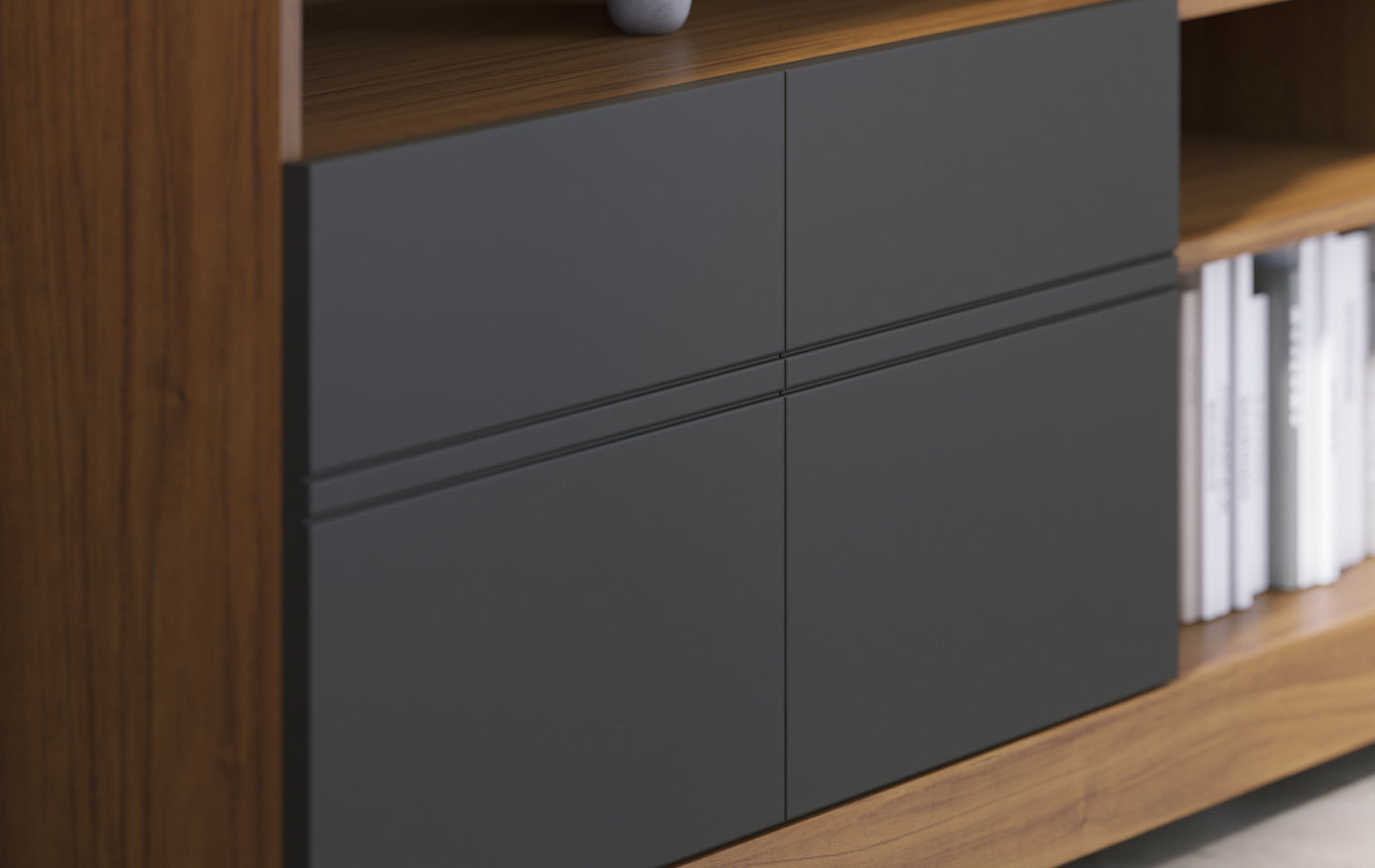 Rack TV Inaja TV 65" 2P Negro Di Poretti