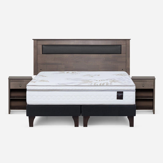 Cama Europea Art 4 2 Plazas + Muebles Issey Rosen