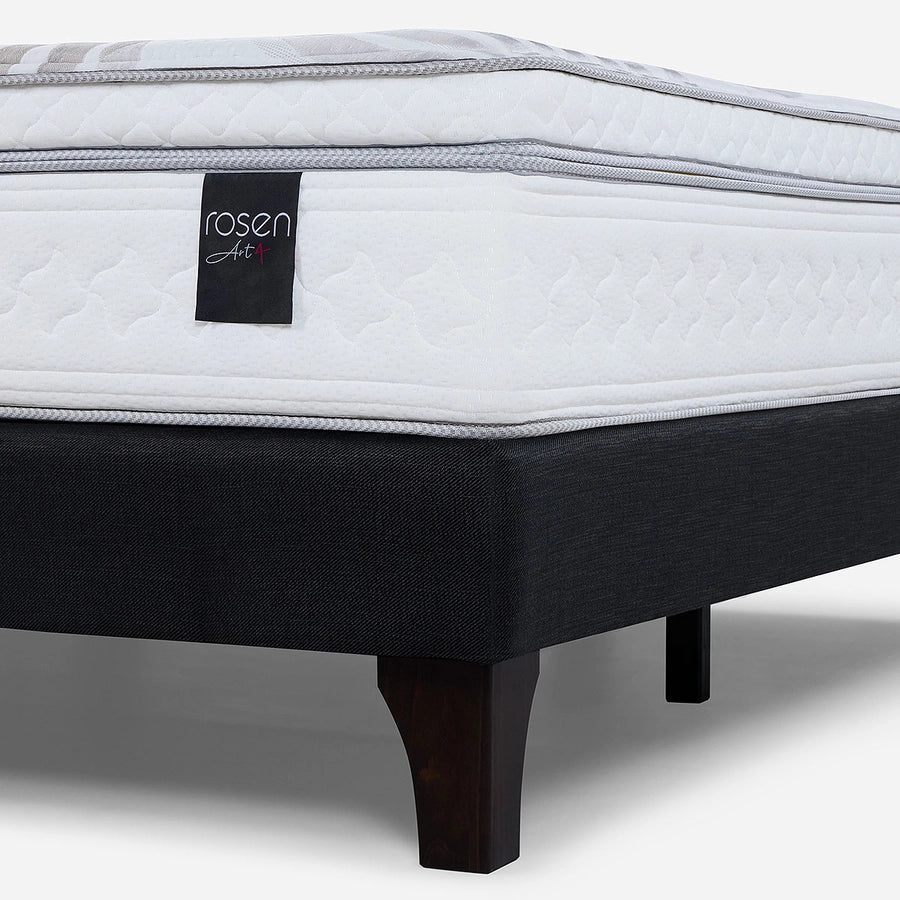 Cama Europea Art 4 2 Plazas + Respaldo Issey