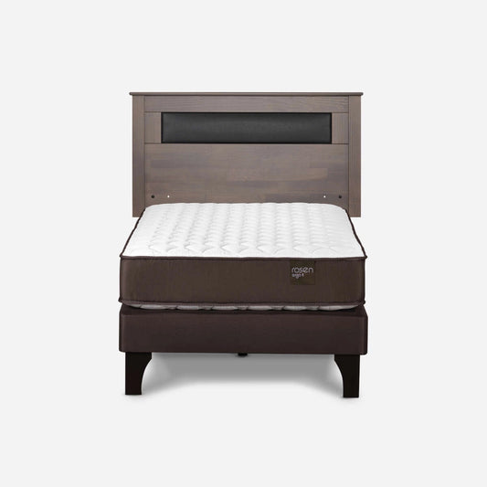 Cama Ergo-T New 1,5 Plazas + Respaldo Ferrara Rosen