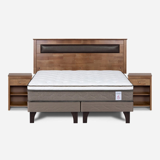 Cama New Style 6 de 2 Plazas + Muebles Ferrara Rosen