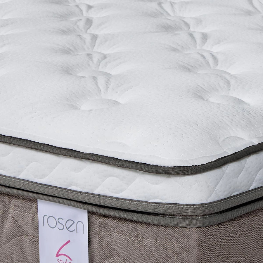 Cama New Style 6 de 2 Plazas + Respaldo Rachel y Velador Ferrara Rosen