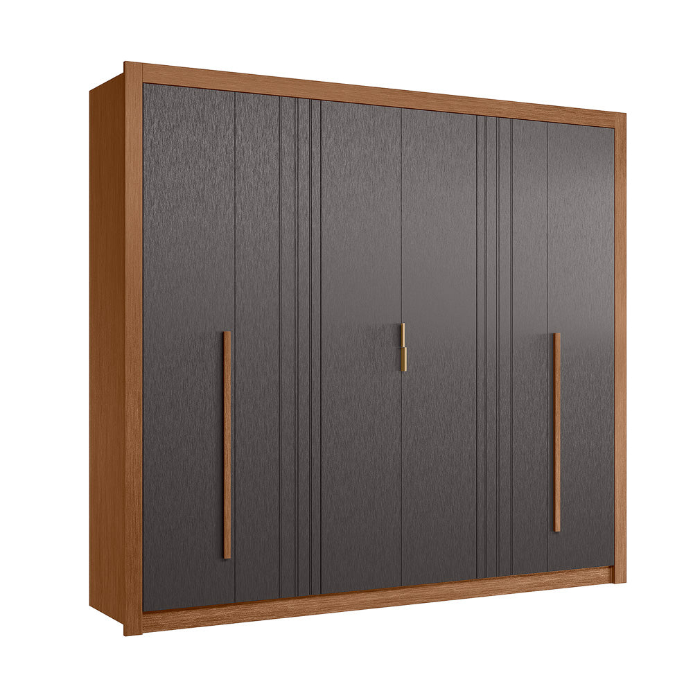 Closet 6 Puertas Miletto Jatoba/Grafito Altavision