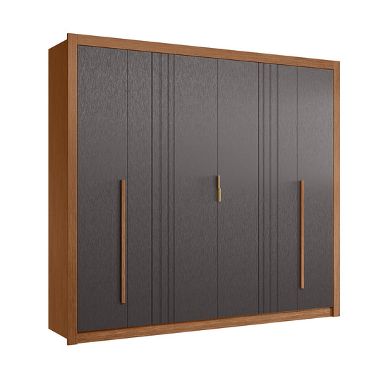 Closet 6 Puertas Miletto Jatoba/Grafito Altavision