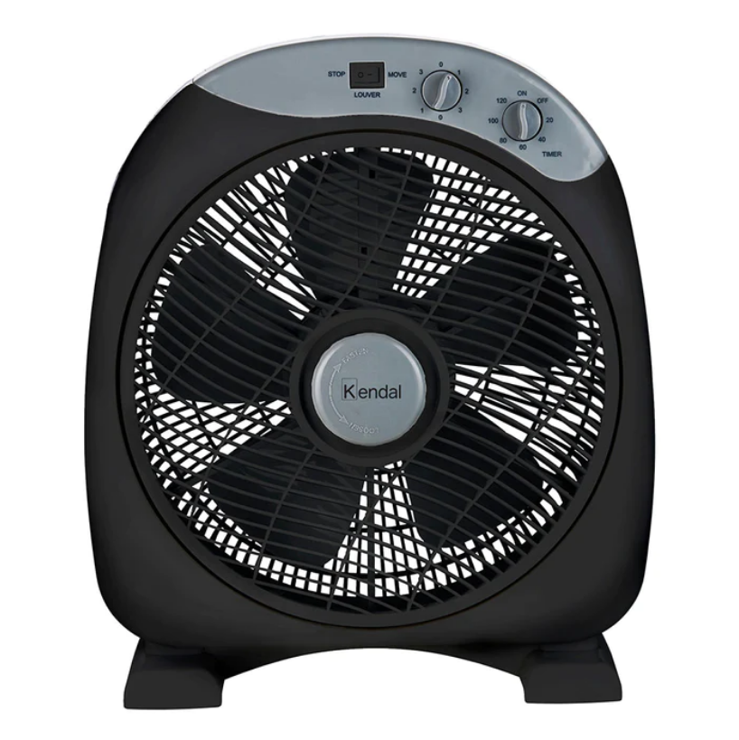 Ventilador Box 12 pulgadas negro Kendal