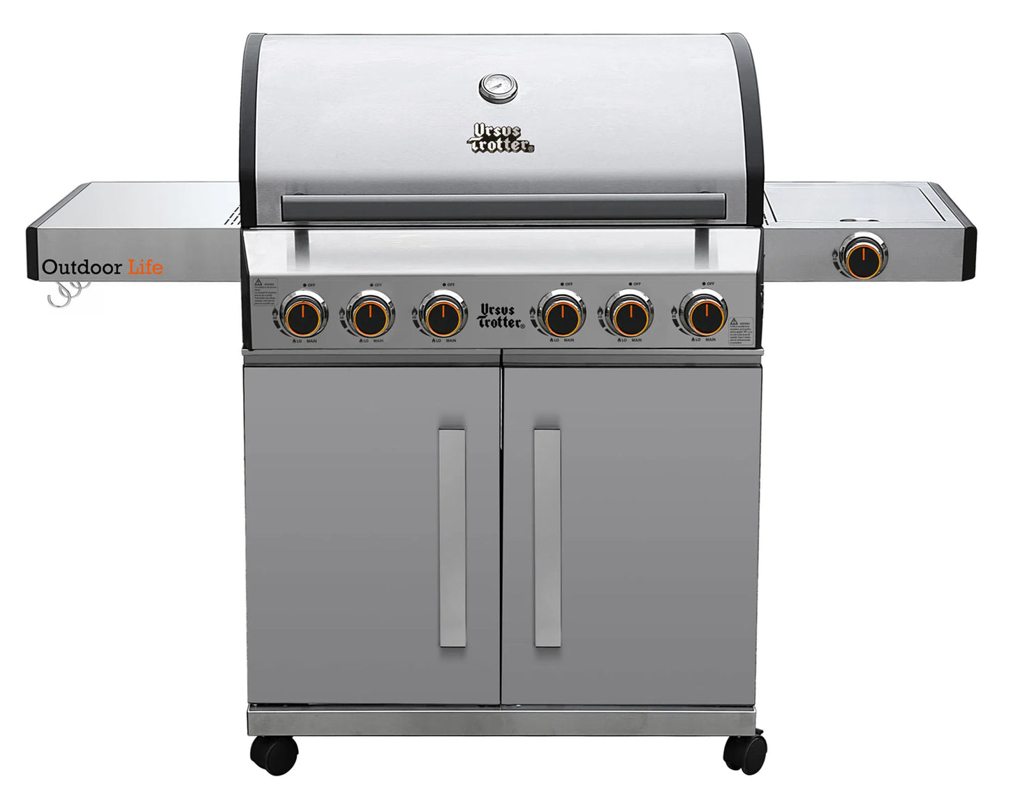 Parrilla a Gas 6 Quemadores Griller 6QA Led Inox Ursus Trotter