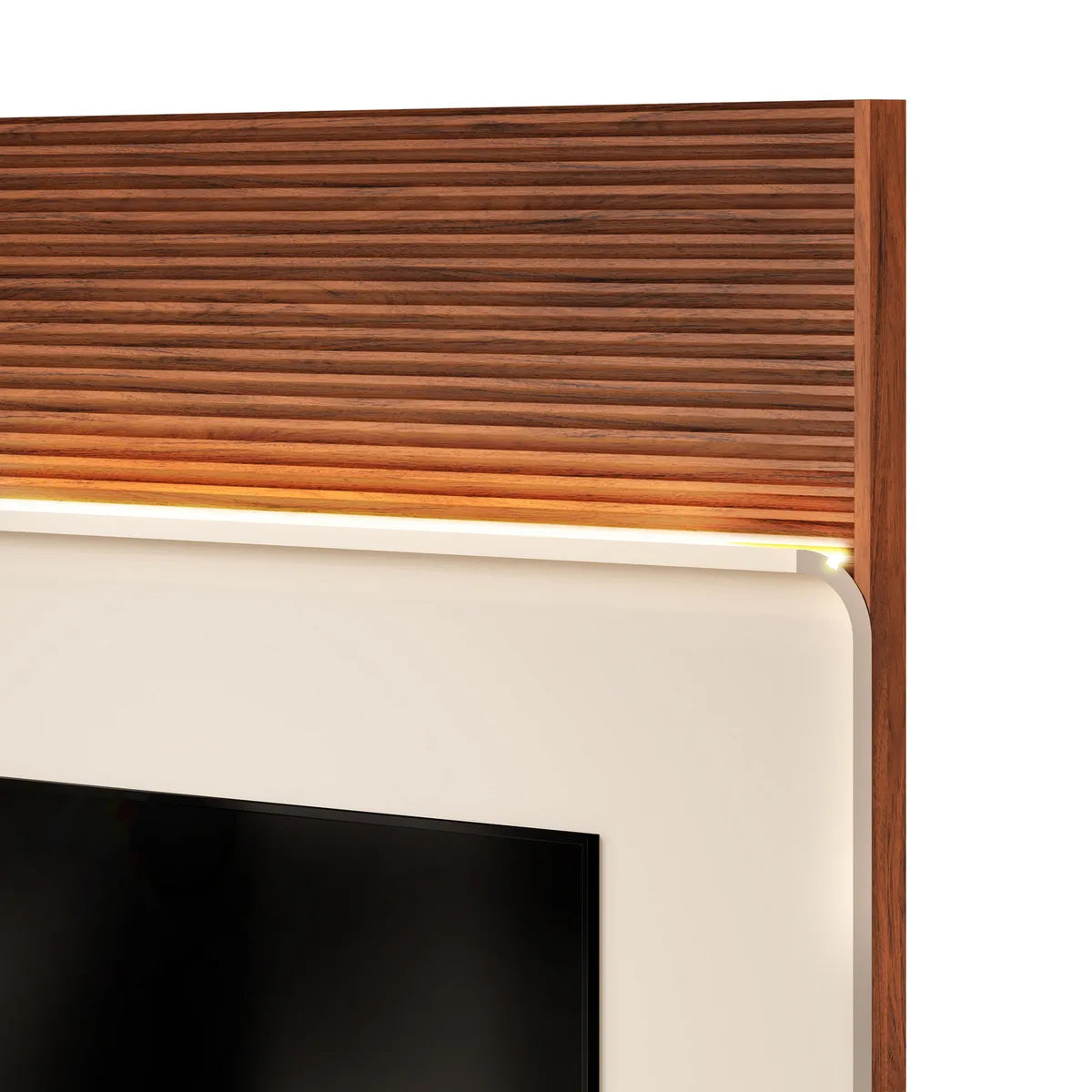 Panel TV 70" Taylor Off White Freijo Altavisión
