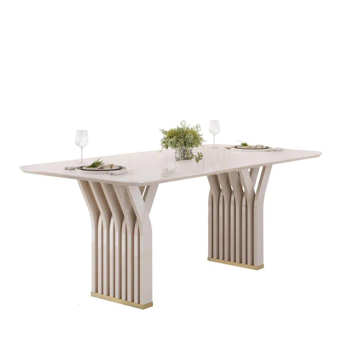 Comedor 6 sillas Yara Blanco Off White Altavisión