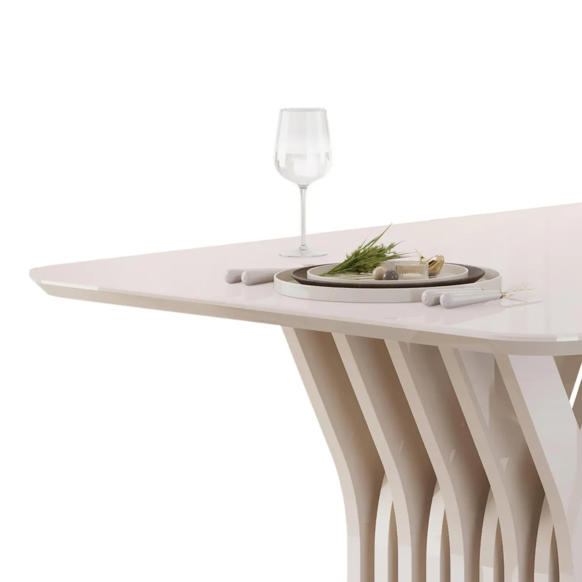 Comedor 6 sillas Yara Blanco Off White Altavisión
