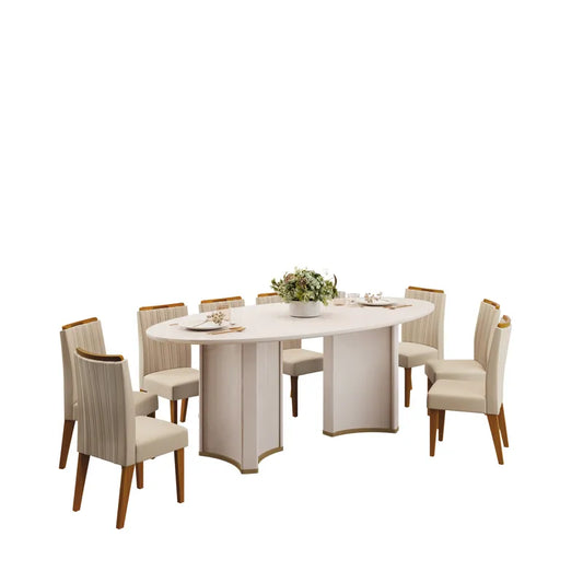 Juego De Comedor Liz 8 Sillas Di Poretti