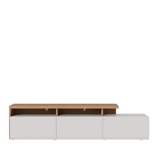 Rack Logan 70" 3 Puertas Blanco Di Poretti