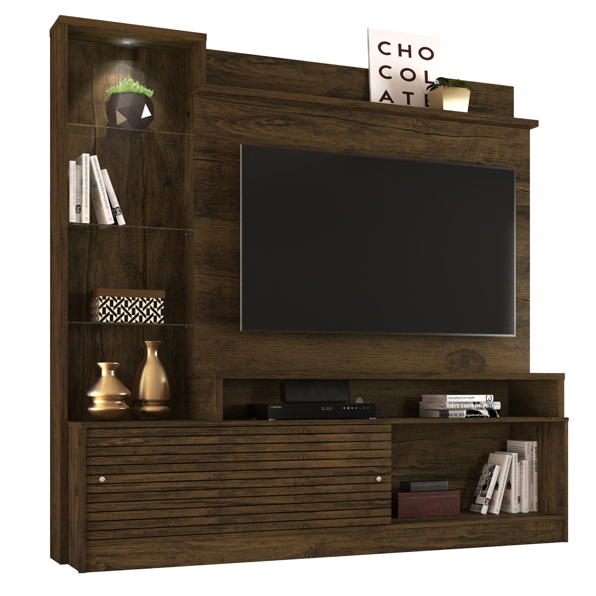 Home TV 55" Frizz Prime Café Oscuro Altavisión