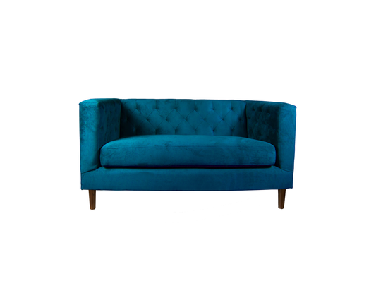 Sofá 2 Cuerpos Brescia Velvet Azul Latam Home